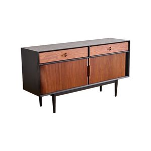 French Retro Solid Wood <b>Sideboard</b> Storage Cabinet Entryway Furniture for Small Apartments - Product Image 5