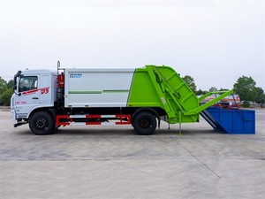 Camion compacteur de déchets Dongfeng 4X2 économique pour les stations de transfert et l'élimination des déchets solides urbains - Product Image 3