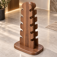Ensemble d'haltères en bois de luxe 1-10 kg, 20 pièces avec support de rangement vertical, logo personnalisé, poids pour la musculation à domicile
