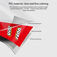 Autocollants décoratifs universels en plastique pour voiture, étiquettes de lavage, marques d'eau, pare-brise, porte, logo d'équipe, accessoires d'avertissement