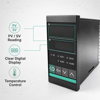 Contrôleur de température PID haute précision Ydkz séries CB CD CH 0,3 % avec thermocouple Pt100 K J, double alarme et sortie relais SSR pour four