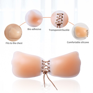 <span class=keywords><strong>Reggiseno</strong></span> Invisibile Push-up in Silicone con Chiusura Frontale <span class=keywords><strong>Senza</strong></span> <span class=keywords><strong>Spalline</strong></span> - Product Image 4