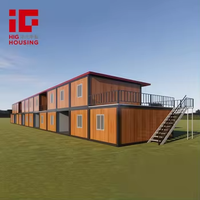 Structure en acier moderne Pack plat Villa de luxe multifonctionnel portable modulaire maison préfabriquée petite maison en conteneur