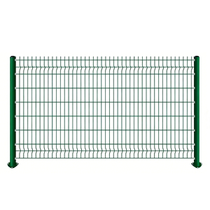 แผงรั้วตาข่ายเชื่อมพีวีซีชุบสังกะสีแบบปรับแต่งได้ - รั้ว 3 มิติ ทนทานต่อสภาพอากาศ พร้อมการสร้างแบบจำลอง 3 มิติ สูง 180 ซม. เสาทรงพีช - Product Image 2