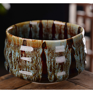 Tazón de Té Matcha de Porcelana Hecho a Mano al por Mayor, Tazón de Cerámica Matcha Blanco y Negro al por Mayor, Juego de Tazones de Té Matcha Japoneses Chawan - Product Image 6