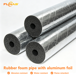 Tubería de Aislamiento de Espuma Elastomérica Revestida de Aluminio para Protección de Líneas de Agua Refrigerada - Product Image 1