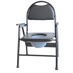 Chaise de toilette pliante Help Health en acier, portable, pour personnes âgées, femmes enceintes, handicapées, usage domestique - Product Image 2