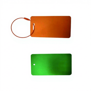 Anodisation personnalisée couleur gravée au laser métal aluminium mode étiquettes à bagages fête nationale noël pâques LANXUN LX2642 amour - Product Image 1