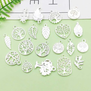จี้ต้นไม้แห่งชีวิต โลหะผสมสังกะสี ขนาดกลาง อุปกรณ์ตกแต่งเครื่องประดับ DIY สำหรับสร้อยข้อมือ สร้อยคอ งานฝีมือ - Product Image 4