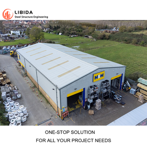Легкие каркасные стальные конструкции, складские помещения, сборные модульные металлические конструкционные гаражные дома - Product Image 2