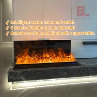 220v su buharı Opti Myst sis su buharı 3D Led yangın alevi etkisi buhar dekoratif alev elektrikli şömine