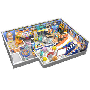 Taman Bermain Dalam Ruangan Bergaya Retro Komersial dengan Kolam Bola, Seluncuran, Area Pasir, Dinding Panjat untuk Pusat Hiburan Anak - Product Image 1