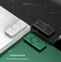 Vente flash, station d'alimentation portable sans fil intégrée avec câbles, chargeur rapide, batterie externe sans fil 10000mah