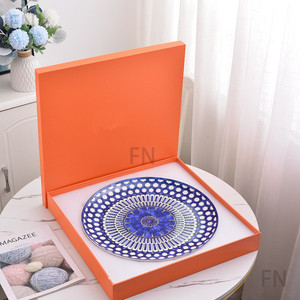 Vente en gros de boîtes-cadeaux de 16 pouces en céramique de porcelaine fine, plateaux multifonctionnels pour hôtels et fêtes - Product Image 1