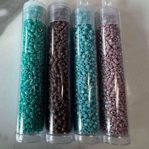 Vente <span class=keywords><strong>en</strong></span> <span class=keywords><strong>gros</strong></span> <span class=keywords><strong>en</strong></span> stock, perles <span class=keywords><strong>Miyuki</strong></span> <span class=keywords><strong>Delica</strong></span> originales japonaises, 10 g par tube, <span class=keywords><strong>11</strong></span>/<span class=keywords><strong>0</strong></span>, perles de verre multicolores pour la fabrication de bijoux DIY - Product Image 2