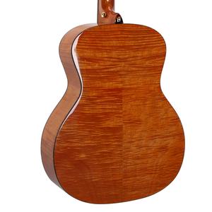 กีตาร์โปร่งทรงกลม 40 นิ้ว ไม้แท้ 20 เฟรต ด้านหลังและด้านข้างทำจากไม้โอคูเม่<span class=keywords><strong>ลาย</strong></span><span class=keywords><strong>เสือ</strong></span> เคลือบเงา ขายตรงจากโรงงานจีน - Product Image 3