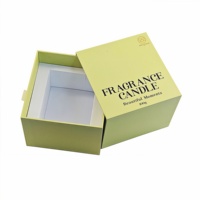 Coffret Cadeau Carré Rigide de Luxe Personnalisé pour Bougie Parfumée, Emballage Sur Mesure avec Tiroir Coulissant et Insert en EVA Laminé Anti-UV
