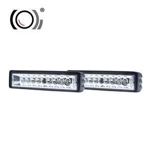 Lampu LED Strobo 4X4 Baru Bilah Lampu Kerja LED Bantu 12V Lampu Bar LED 27W 4 Inci untuk Mobil