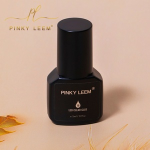 Pinky leem New Product <b>Led</b> Lash Glue Adhesive <b>LED</b> Light Fast Drying Waterproof <b>UV</b> 1s Glue Lash Extension Glue - Product Image 2