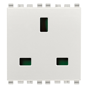 เต้ารับ 2P+T 13A ขนาด 5.1x2.8x5.3 ซม. ปลั๊กและเต้ารับรุ่นใหม่ - Product Image 1
