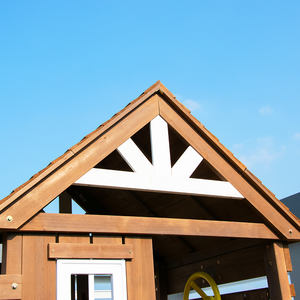 บ้านเด็กเล่นไม้แข็งแรงพร้อมสไลเดอร์และหินปีนป่าย ม้านั่งปิกนิกสำหรับสนามเด็กเล่นหลังบ้าน ชุดของเล่นกลางแจ้ง - Product Image 3