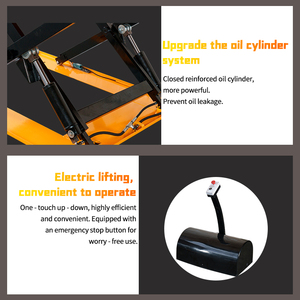 Tijeras de mesa elevadora de PLATAFORMA ELÉCTRICA HD2001 2T 1600*1200MM 0,87 M elevador de palés completo eslinga de cadena de nueva condición para venta al por menor - Product Image 4