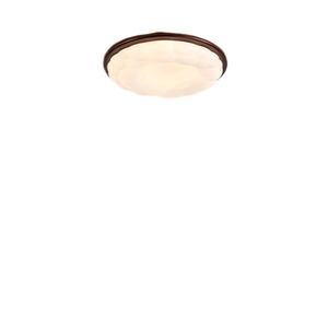 Chinese Retro Style <b>Ceiling</b> <b>Light</b> Creamy Walnut Cloud Shape LED Full Spectrum Eye Friendly For Bedroom Study - Product Image 3