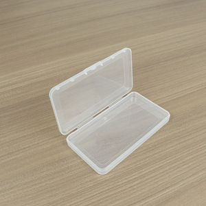 Rectangular Pp <b>Box</b> 12.5X6.8X1.4Cm Transparent Plastic Storage Case For <b>Tools</b> Parts Card Holder - Product Image 2
