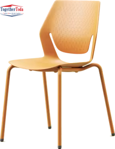 Chaise de bibliothèque et de salle de classe en plastique ergonomique à dossier creux, empilable, confortable et au design moderne - Product Image 4