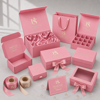 Boîte en carton avec logo imprimé personnalisé, emballage de luxe, emballage pliable recyclable avec aimant, boîte cadeau, boîte magnétique en papier