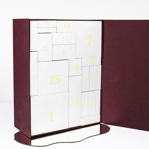 Cadeau personnalisé <span class=keywords><strong>femme</strong></span> 24 jours compte à rebours cosmétique maquillage <span class=keywords><strong>beauté</strong></span> vide papier noël calendrier <span class=keywords><strong>de</strong></span> l'avent boîte - Product Image 3