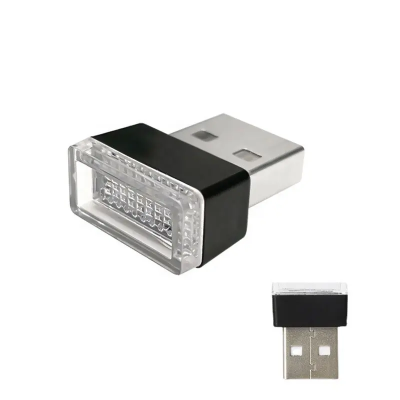 Mini kabelloses USB LED Autolicht Innenaussehen Neon-Atmosphären-Umgebungslampe