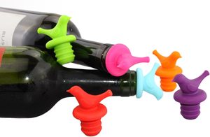 Silicone Little Bird Wine Bottle Stopper, tái sử dụng, rò rỉ bằng chứng, dễ thương, vui vẻ, trang trí rượu vang toppers chai nút chai - Product Image 5