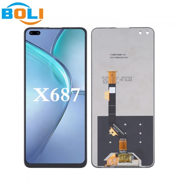 6.85" LCD for Infinix Zero 8 X687 LCD Display Touch Screen Digitizer Assembly Replacement for Zero8 X687B LCD Display
