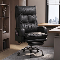 Chaise de bureau ergonomique moderne, dossier inclinable, pivotante, hauteur réglable, confortable pour les longues sessions assises, idéale pour la maison et le bureau