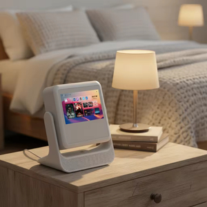 โปรเจคเตอร์พกพาแบบจอสัมผัสคู่ ขนาด 8 นิ้ว พร้อม Wifi ไฟ LED โฟกัสอัตโนมัติ ความละเอียด 4k สำหรับใช้ในบ้าน - Product Image 1