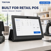 Support de tablette POS métallique à angle fixe pour écran tactile de caisse enregistreuse de comptoir de vente au détail OEM ODM
