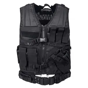 Zennison Bandolier Custom Logo Tactical Vest Black Training Tactical Vest