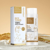 Tonique Visage au Riz Éclaircissant et Unifiant au Niacinamide Fermenté, Arbutine et Acide Kojique – Correcteur de Taches Brunes et Réducteur de Pores