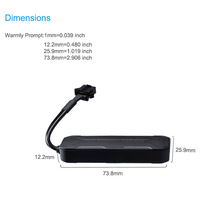 Résistance à l'eau IP65 Vélo électrique 9-90V Large plage de tension 9-90V Et 25 Jimi Iot Traceur GPS Concox ET25