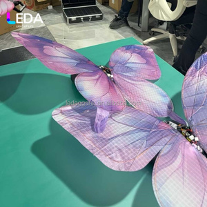 Lampe de décoration de scène en métal en forme de papillon lumineux pour mariage, hôtel, auditorium, accessoires de photographie pour mariage - Product Image 6