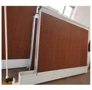 ベンドウェイプラスチックPVCフレーム冷却パッド壁温室家禽冷却システム用ウェットウォール