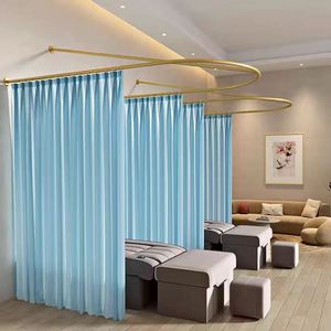 Envío Rápido: Cortina de Aislamiento en Forma de U con Estructura de Soporte de Hierro para Salón de Belleza y Cuidado Personal - Product Image 3