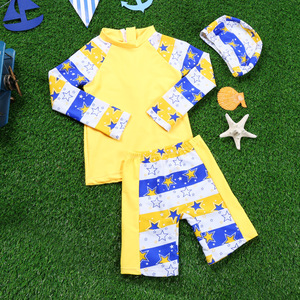 ชุดเสื้อผ้าเด็กบูติกหูโจว ชุดว่ายน้ำเด็กชาย 3 ชิ้น พร้อมจัดส่งด่วน - Product Image 4