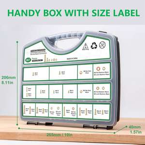 Benutzer definierte 907 Stück Metric Bolt Sortiment Gelb verzinkte Screw Box Set in Box Bolts Schrauben - Product Image 2