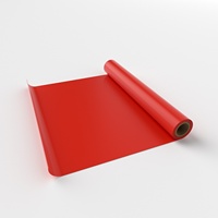 Tapis de protection en rouleau PE vulcanisé mat orange, rigide, léger, résistant aux UV et anti-âge, pour haute température, découpe sur mesure