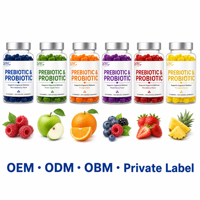 SYC BIO Probiotiques Prébiotiques Vitamines Gommes Formule Douce Confort 50 Unités Framboise Bleue Adulte Marque Privée