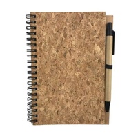 Carnets à spirale en liège en gros, journaux B6 personnalisés, cadeaux promotionnels d'entreprise, goodies de conférence, fournitures de bureau écologiques pour le personnel