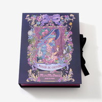 Boîte d'emballage rigide en forme de livre pour extensions de cheveux en papier artistique, personnalisée avec ruban et gaufrage, pour chapeaux et vêtements de marque de mode