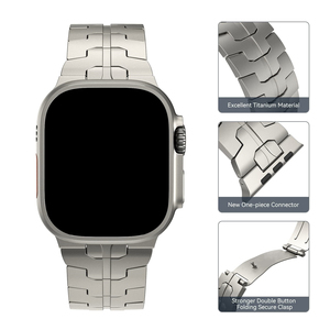 <span class=keywords><strong>Bracelet</strong></span> de <span class=keywords><strong>montre</strong></span> en titane pur Lionorm pour <span class=keywords><strong>Apple</strong></span> <span class=keywords><strong>Watch</strong></span> Série 11 Ultra, <span class=keywords><strong>bracelet</strong></span> en métal de luxe, remplacement de <span class=keywords><strong>bracelet</strong></span> pour iWatch pour hommes - Product Image 4